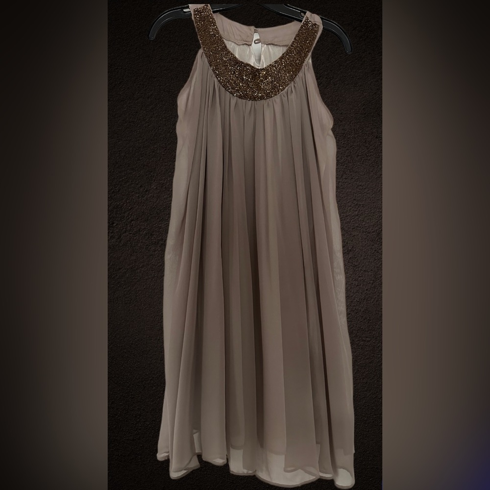 Small dress with Bronze accent worn once
